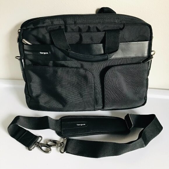Targus Black Polyester Laptop Bag with Shoulder Strap - Picture 1 of 10